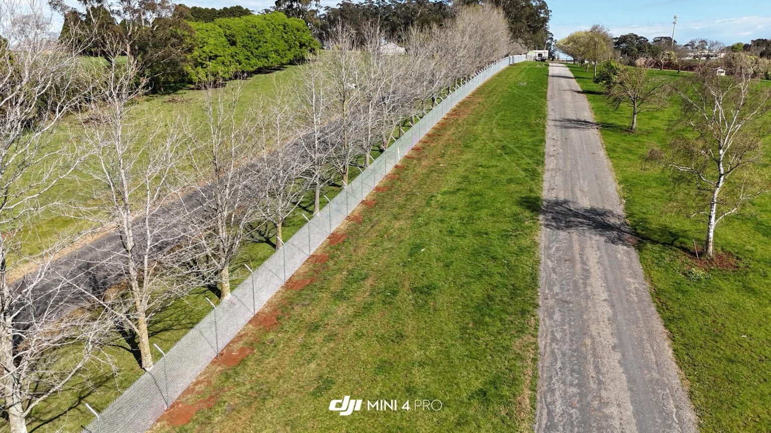Completed Lardner Park security fencing, view 2