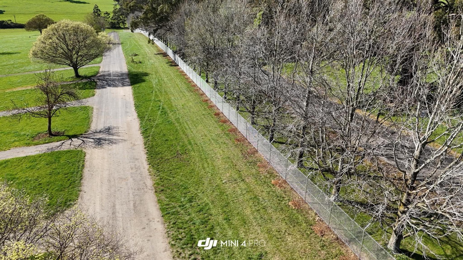 Completed Lardner Park security fencing, view 7