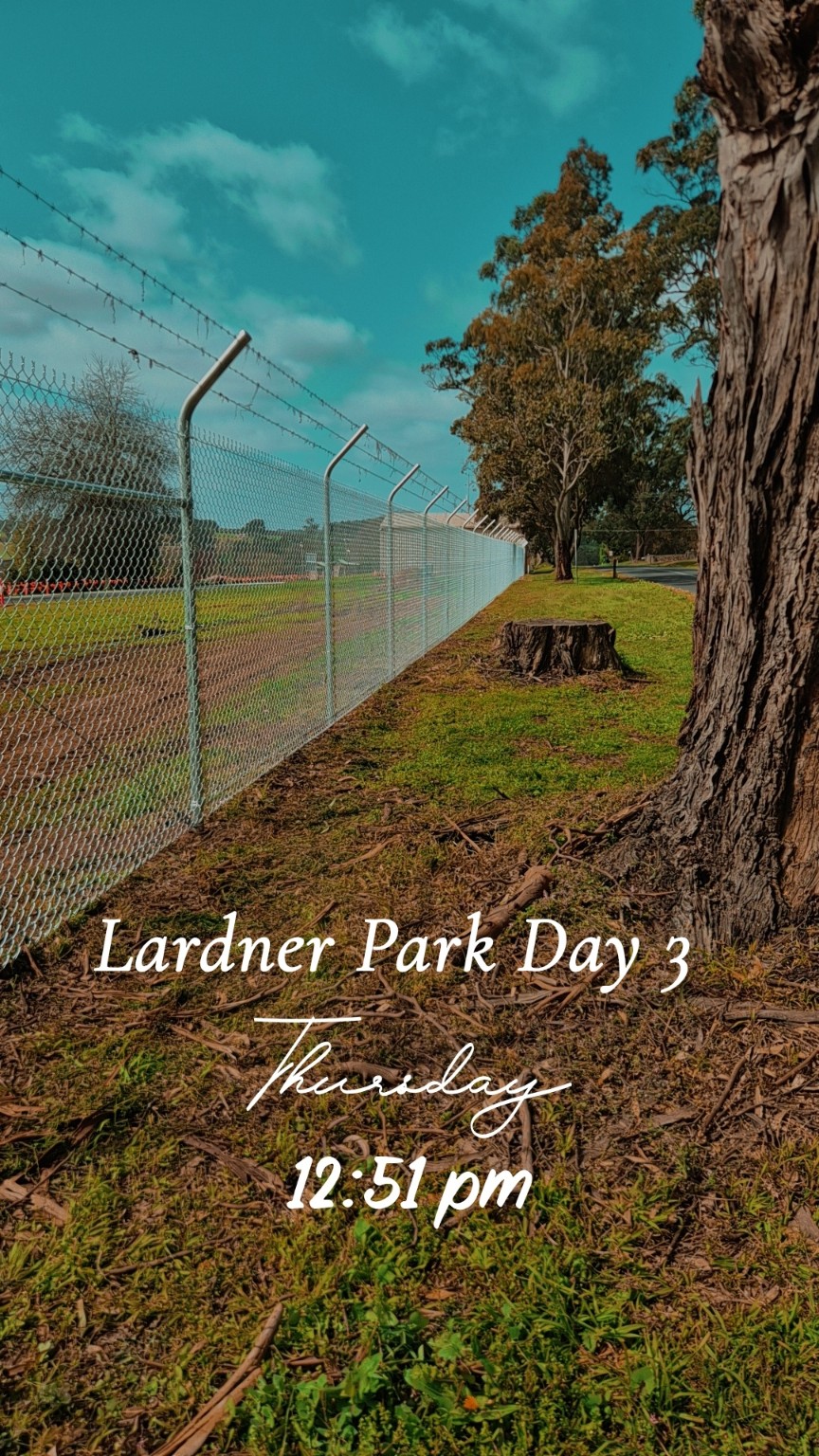 During installation at Lardner Park, view 12